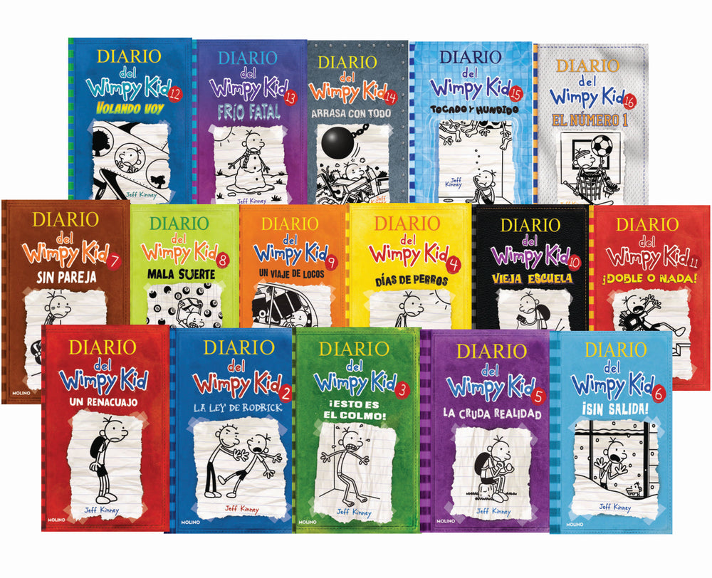 Diary of a Whimpey Kid Spanish Set of 16