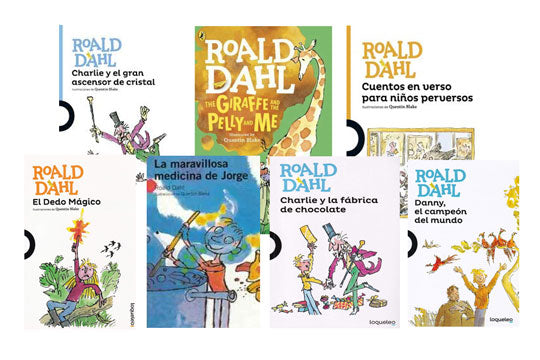 Roald Dahl Spanish Paperback Book Set 1