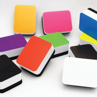 Mini Whiteboard Erasers Assorted Colors
