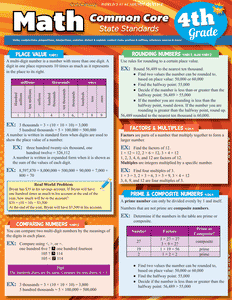 Math Common Core State Standards Student Guide Grade 4