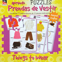 Things to Wear Bilingual Puzzles
