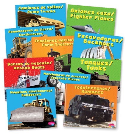 Mighty Machines Bilingual Book Set of 15