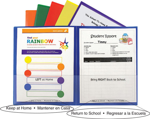 Classroom Connectors School-to-Home Folders /  Carpetas de escuela a la casa