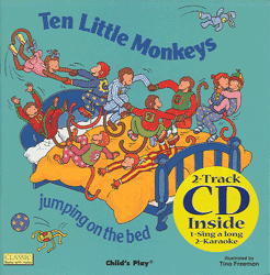 Ten Little Monkeys Paperback Book/CD Read-Along