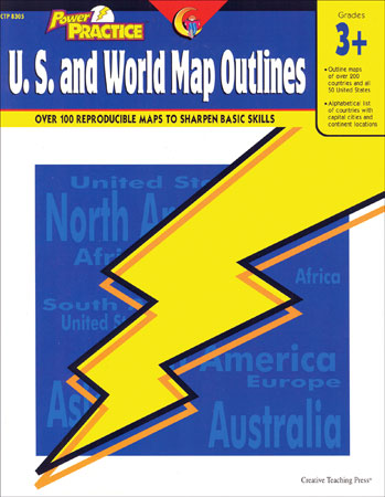 U.S. and World Map Outlines Grades 3+