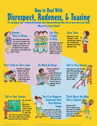 How to Deal with Disrespect, Rudeness, and Teasing Chart