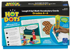 Hot Dots Math Vocabulary Cards Gr 4-6