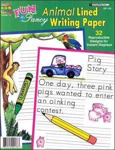 Animal Lined Writing Paper