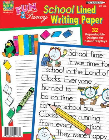 School Lined Writing Paper