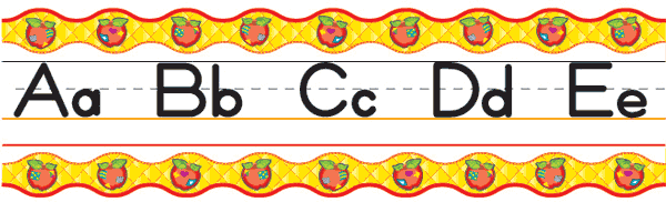 Apple Alphabet and Number Lines