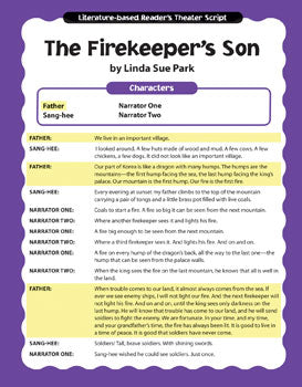 Firekeeper's Son Readers Theater Scripts