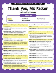 Literature-Based Reader's Theater Scripts Thank You, Mr. Falker