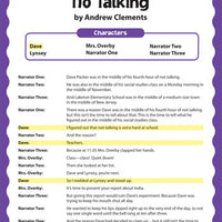 Literature-Based Reader's Theater Scripts No Talking