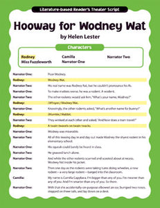 Hooway for Wodney Wat Readers Theater Scripts