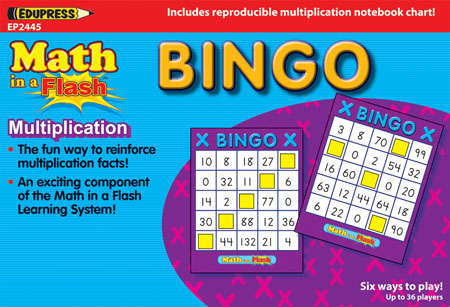 Math in a Flash Multiplication Bingo