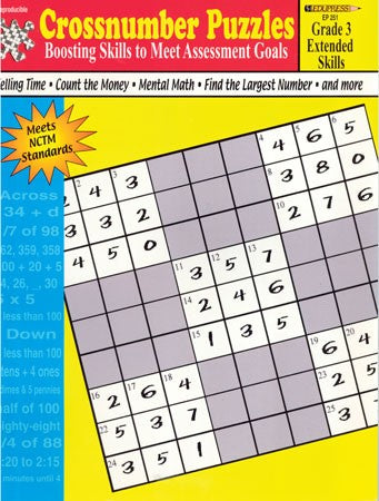 Crossnumber Puzzles Grade 3 Extended Skills