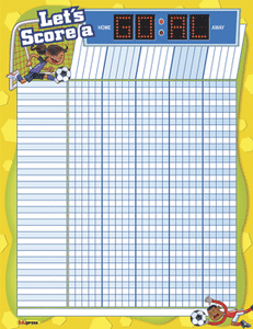 Let's Score a Goal Incentive Wall Chart