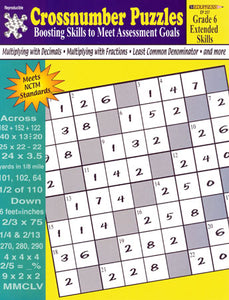 Crossnumber Puzzles - Extended Skills Grade 6