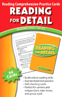 Reading For Detail Practice Cards Red Level (2.0-3.5)