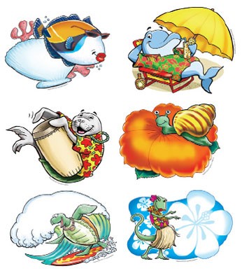 Aloha Animals Bulletin Board Accents Pk/36