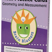 Brain Blasters Math Practice Cards Geometry & Measurement  2-3