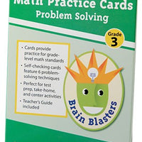 Brain Blasters Math Problem Solving Cards Grade 3