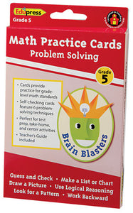 Brain Blasters Math Problem Solving Cards Grade 5