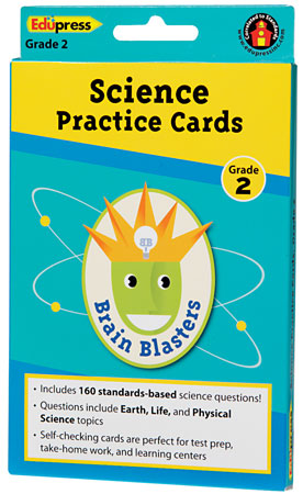 Brain Blasters Science Practice Cards Grade 2