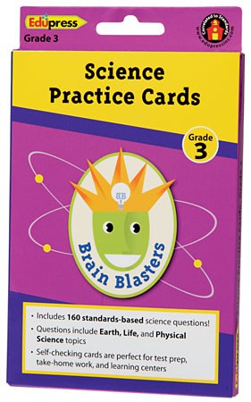 Brain Blasters Science Practice Cards Grade 3