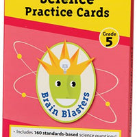 Brain Blasters Science Practice Cards Grade 5