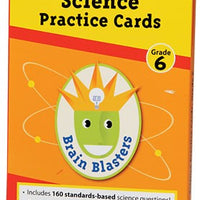 Brain Blasters Science Practice Cards Grade 6