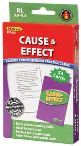 Cause & Effect Reading Comprehension Practice Cards 5.0-6.5