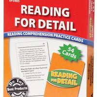 Reading for Detail Reading Comprehension Practice Cards 5.0-6.5
