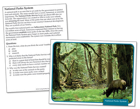 Ecology Reading Comprehension Science Cards