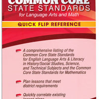 Common Core State Standards Quick Flip Reference Grade K
