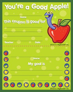 You're a Good Apple Punch Card Incentive Awards