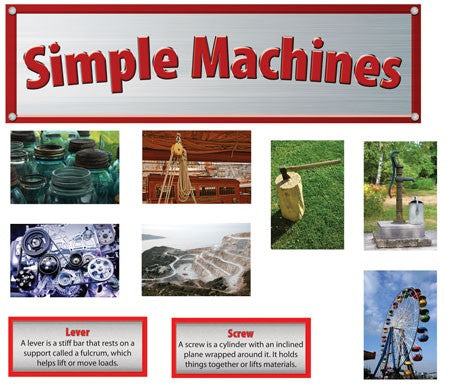 Simple Mini Machines Simple Machines Mini Bulletin Board Set | National School Products