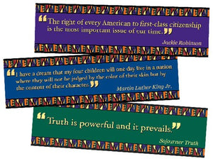 Black American Quotes Mini Bulletin Board Set