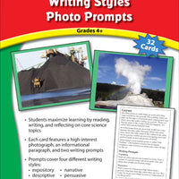 Earth Science Writing Styles Photo Prompts Grades 4+