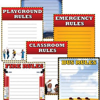 School Safety Rules Chart Pack