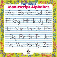 Manuscript Alphabet Study Stickers