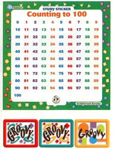 Counting to 100 Math Study Stickers