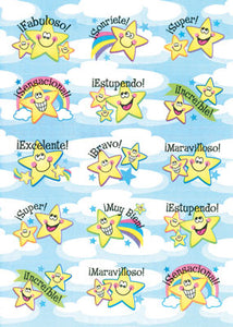 Brilliant Stars Spanish Stickers (Estrellas Brilliantes)