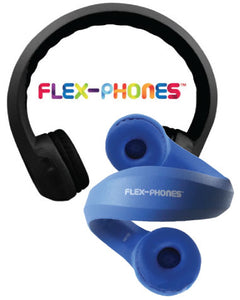 Flex-Phones Indestructible Foam Headphones - Black