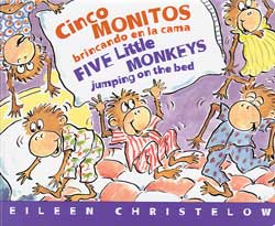 Five Little Monkeys Jumping on the Bed Bilingual B