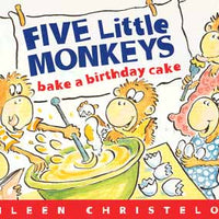 Five Little Monkeys Bake Cake Bilingual Board Book