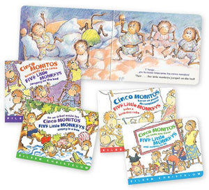 Five Little Monkeys Bilingual Board Book Set