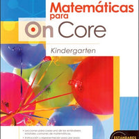 On Core Math Grade K Spanish Student Edition
