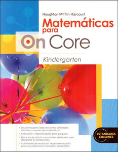 On Core Math Grade K Spanish Student Edition