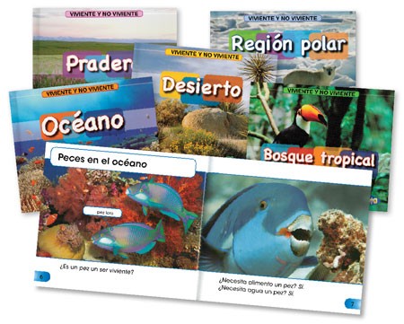 Living & Nonliving Spanish Library Bound Set
